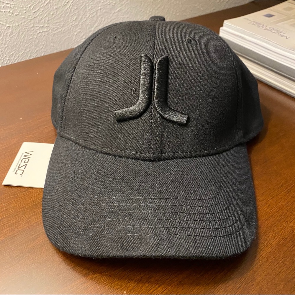 SOLD - WESC Black Flex-fit Hat